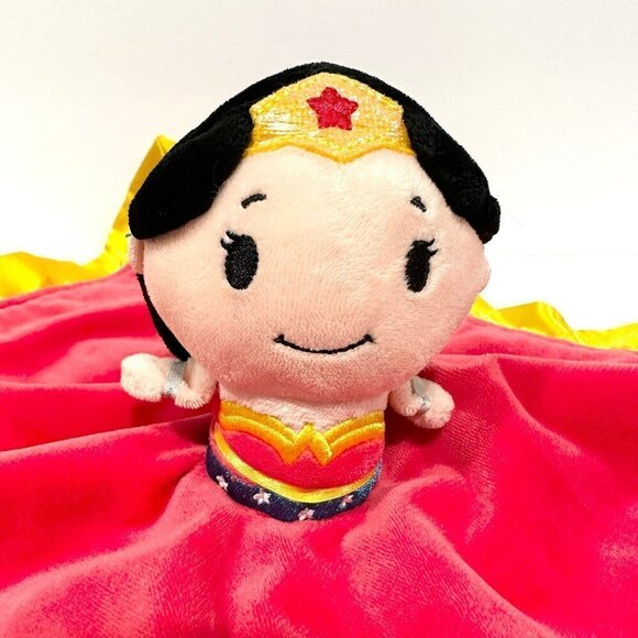 Hallmark Itty Bittys Red Plush DC Comics Wonder Woman Lovey Security Blanket - Picture 3 of 7